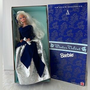 Winter velvet Barbie Avon 1st series blue/ Caucasian